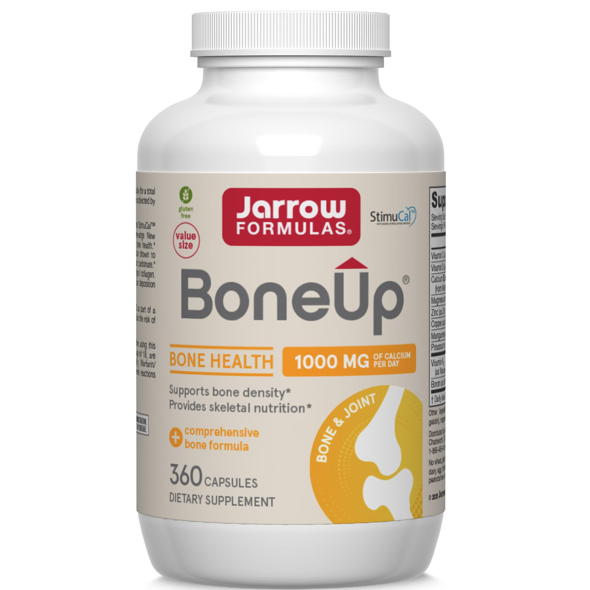 Jarrow Formulas BoneUp 360 capsules vue de face