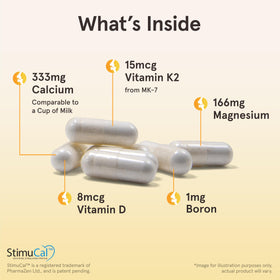 Jarrow Formulas BoneUp capsules avec étiquette détaillée