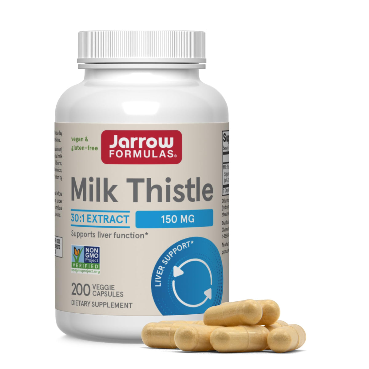 Jarrow Formulas Chardon-Marie 150mg bouteille de 200 capsules