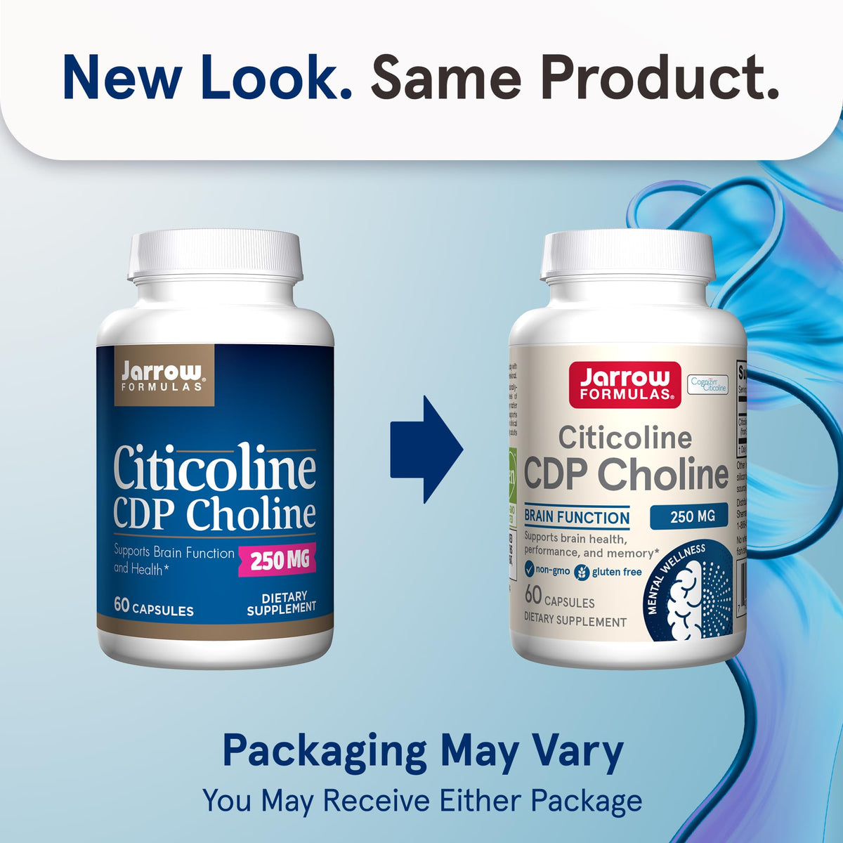 Jarrow Formulas Citicoline CDP Choline 250 mg capsules côté