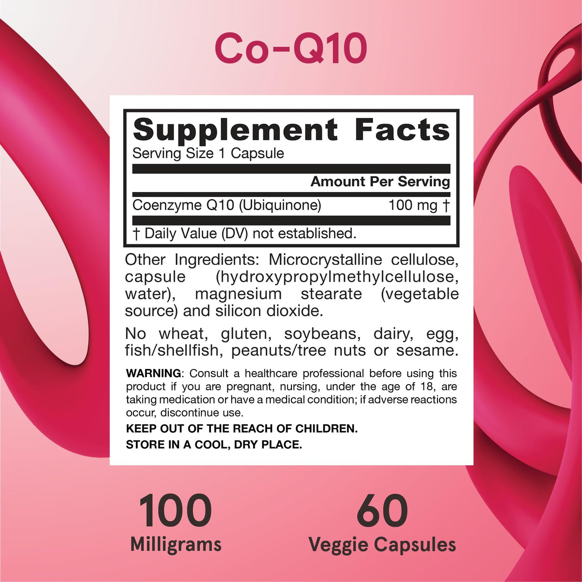 Jarrow Formulas Co-Q10 sur une table avec d'autres compléments