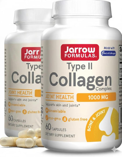 Jarrow Formulas Collagène Type II Complexe 1000 mg, 60 capsules, emballage avant