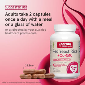 Jarrow Formulas CoQ10 et Riz Rouge 1200 mg ingrédients