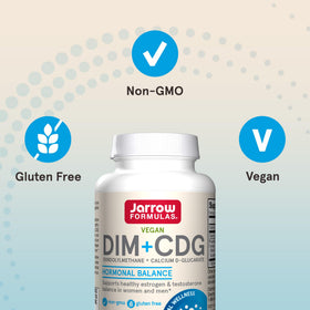 Jarrow Formulas DIM + CDG Capsules Végétales 30 Comp. avec étiquette