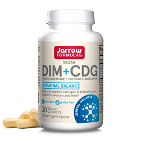 Jarrow Formulas DIM + CDG Capsules Végétales 30 Comp. vue de face