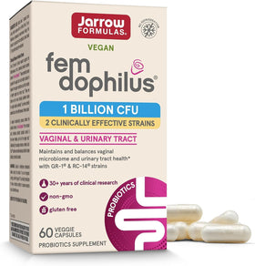 Jarrow Formulas Fem-Dophilus 1 milliard de probiotiques, packaging avant