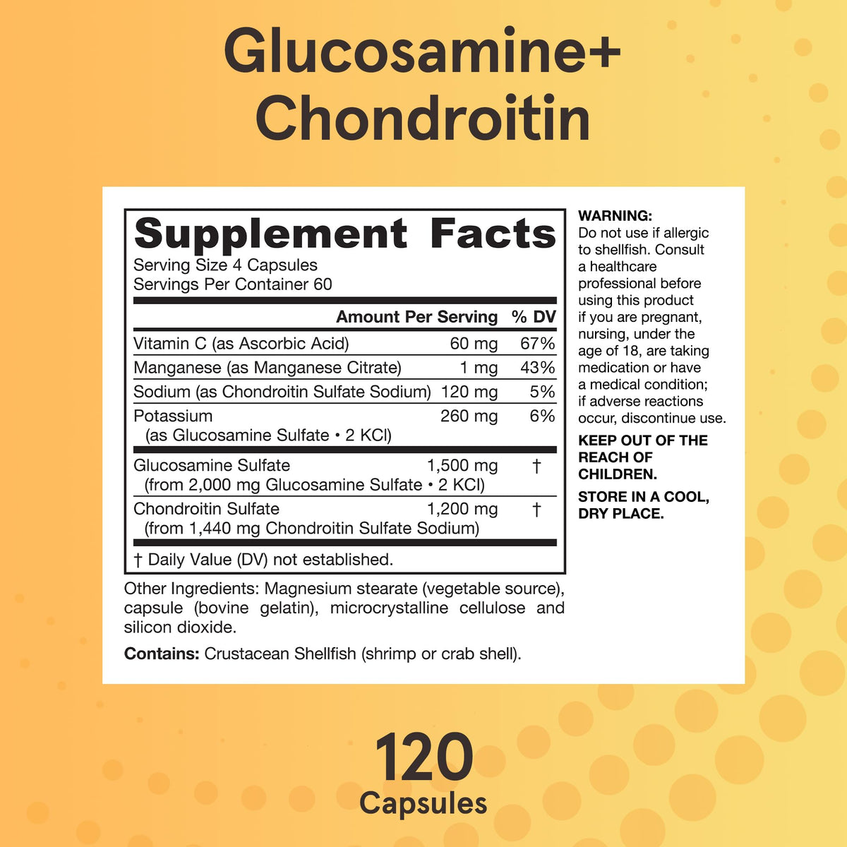 Jarrow Formulas Glucosamine + Chondroitin gélules sur une cuillère