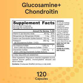 Jarrow Formulas Glucosamine + Chondroitin gélules sur une cuillère