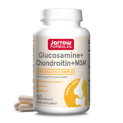 Jarrow Formulas Glucosamine Chondroitin MSM 120 Capsules front view