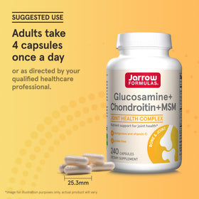 Jarrow Formulas Glucosamine Chondroitin MSM product packaging