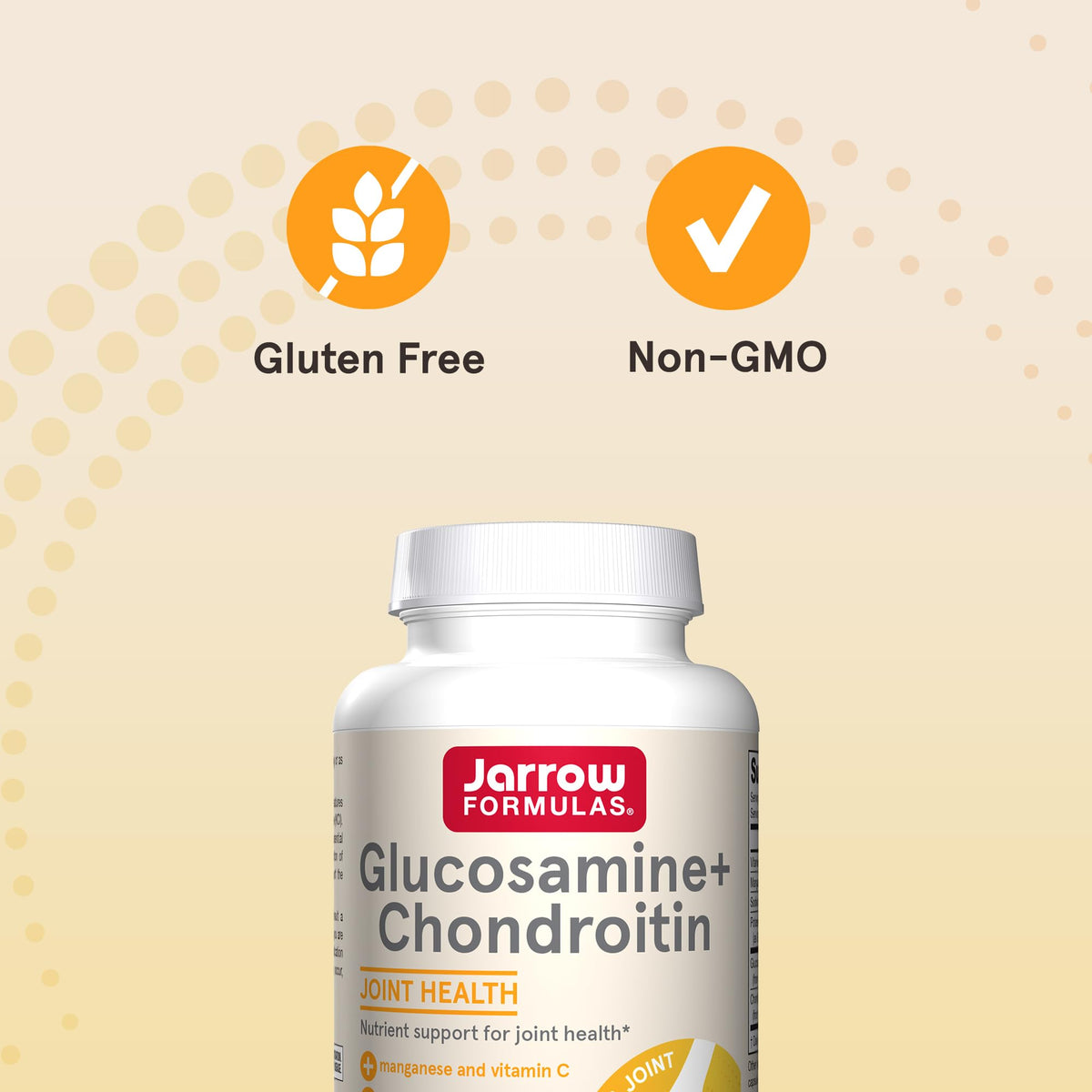 Jarrow Formulas Glucosamine + Chondroitin sur une table