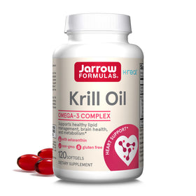 Jarrow Formulas huile de krill 1200 mg flacon avant avec étiquette