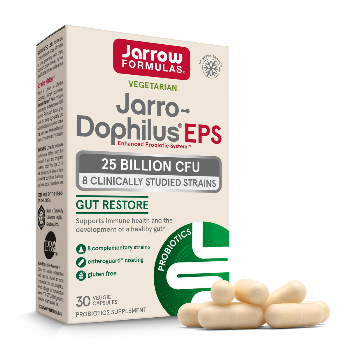 Jarrow Formulas Jarro-Dophilus EPS 30 capsules vue de face