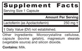 Jarrow Formulas Lactoferrin 250 mg 60 capsules en mode de vie