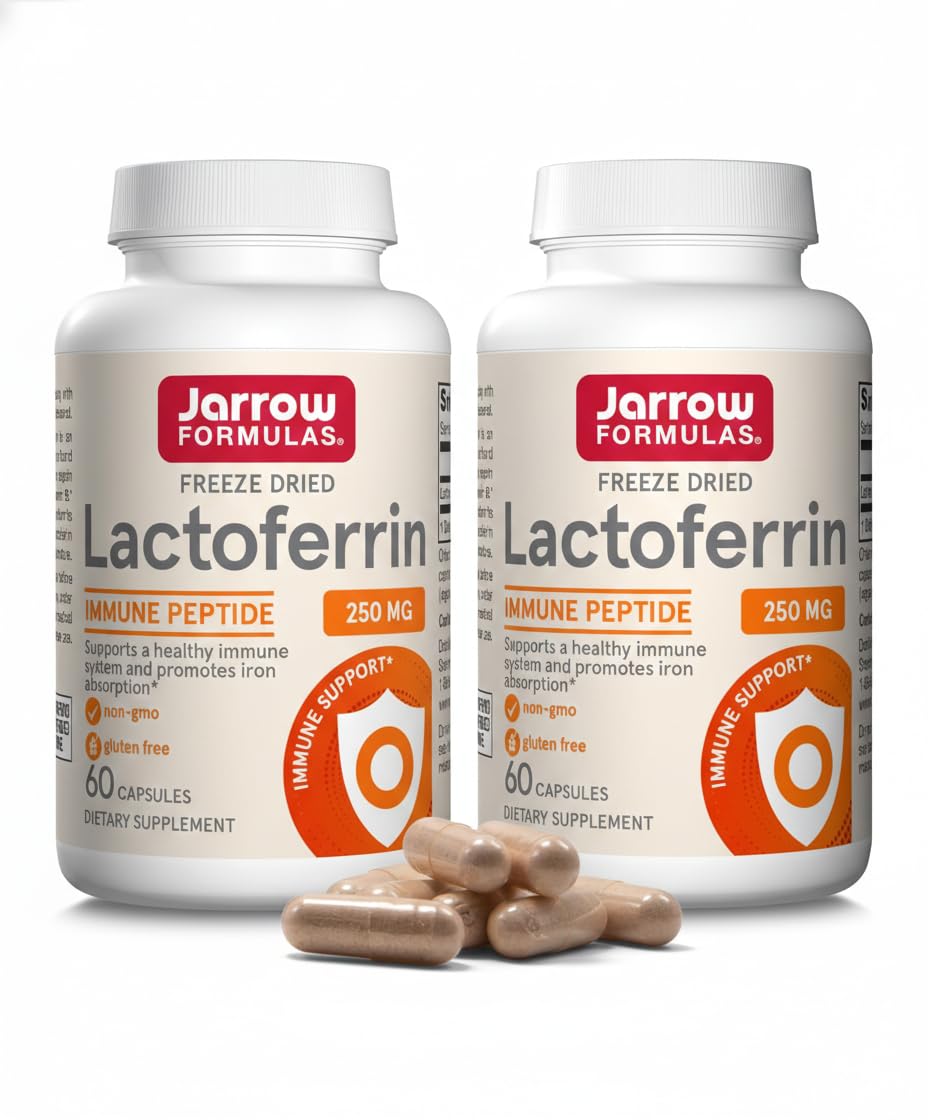 Jarrow Formulas Lactoferrin 250 mg 60 capsules vue de face