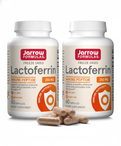 Jarrow Formulas Lactoferrin 250 mg 60 capsules vue de face