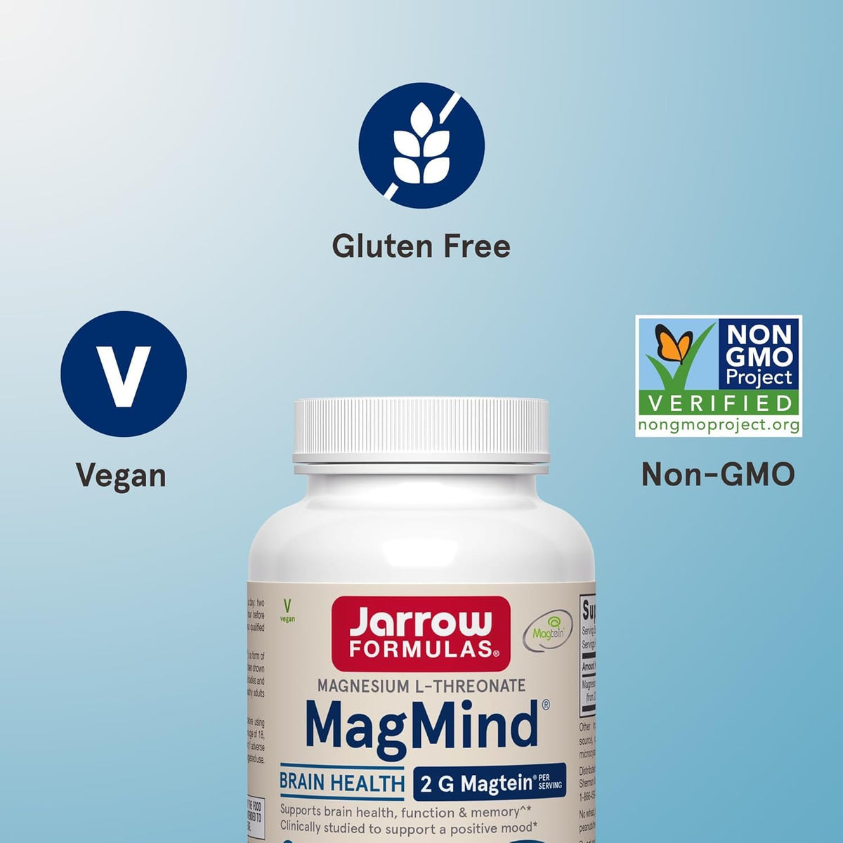 Jarrow Formulas MagMind avec des éléments de bien-être autour