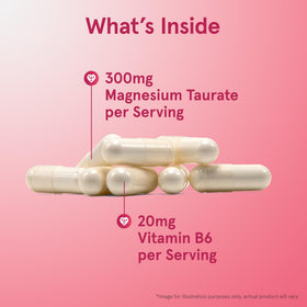 Jarrow Formulas Magnésium Taurate 300 mg capsules végétales sur fond blanc