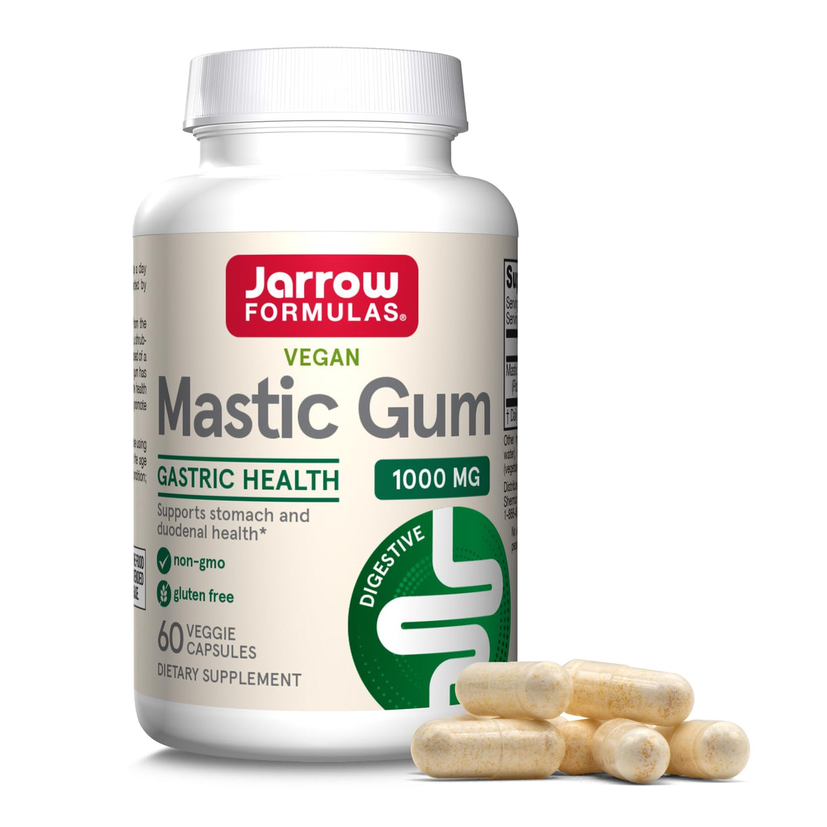 Jarrow Formulas Mastic Gum 1000 mg gélules végétales vue de face