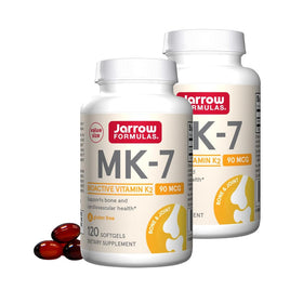 Jarrow Formulas MK-7 90 mcg gélules de vitamine K2 vue de face