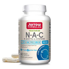 Jarrow Formulas N-A-C 500 mg 60 capsules vue de face