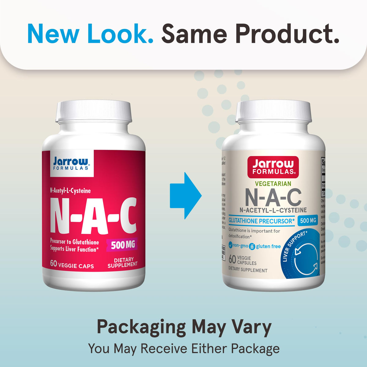 Jarrow Formulas N-A-C 500 mg flacon avec capsules