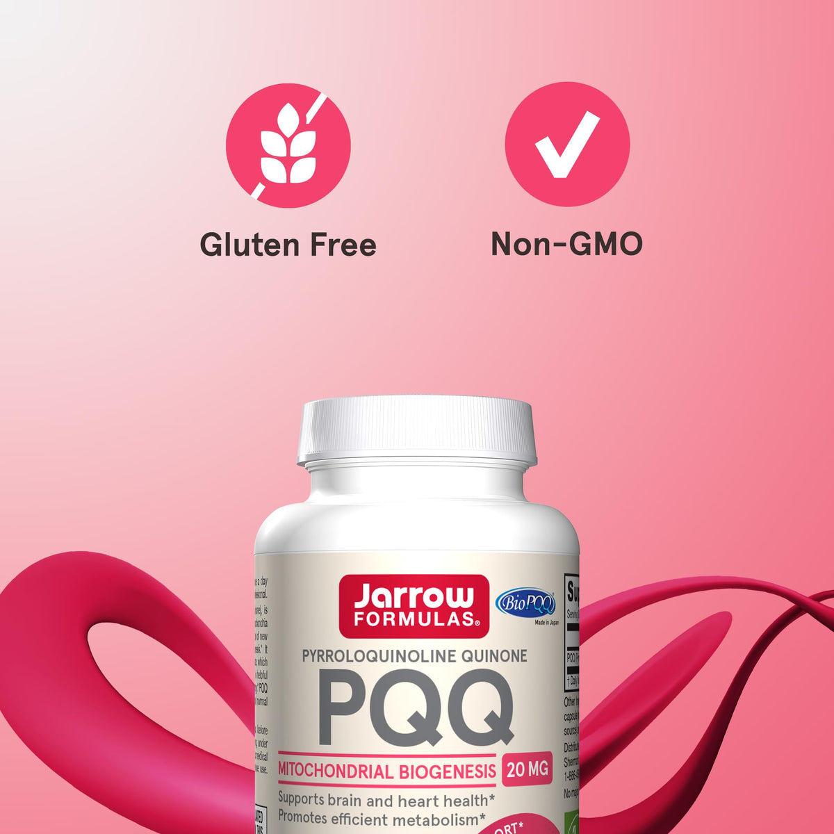 Jarrow Formulas PQQ 20 mg Complément Alimentaire Capsules ouvertes