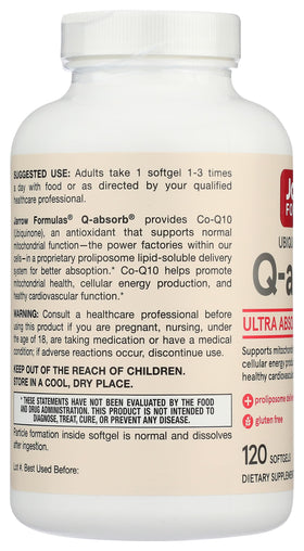 Jarrow Formulas Q-Absorb CoQ10 100 MG capsule à l'intérieur