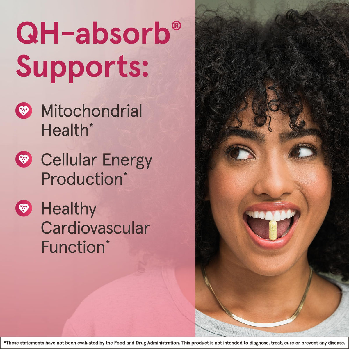Jarrow Formulas QH-Absorb 200 mg gélules sur une table