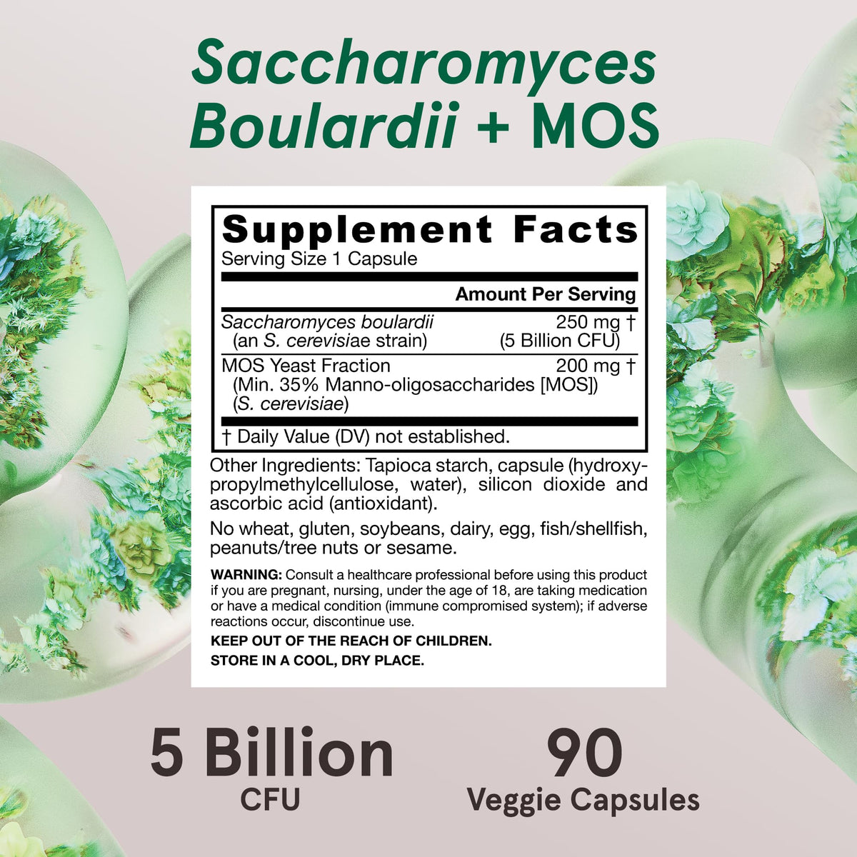 Jarrow Formulas Saccharomyces Boulardii avec d'autres compléments alimentaires