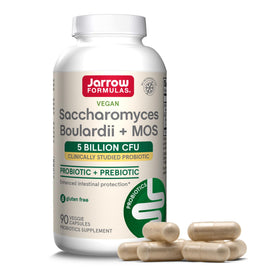 Jarrow Formulas Saccharomyces Boulardii + MOS 90 capsules végétales avant