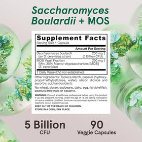 Jarrow Formulas Saccharomyces Boulardii + MOS dosage