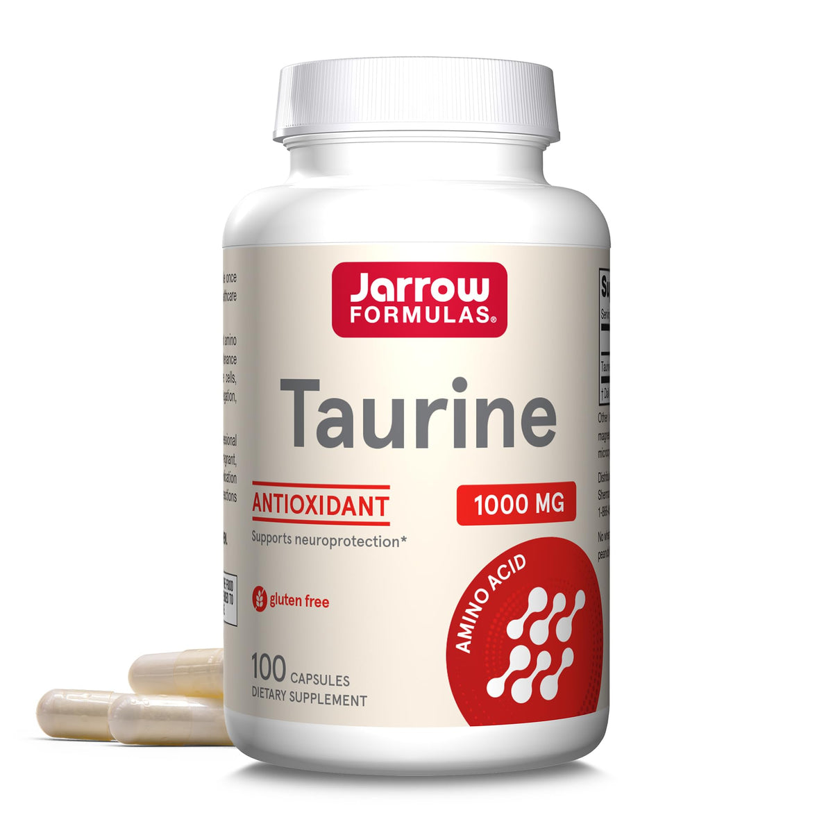 Jarrow Formulas Taurine 1000 mg gélules front view