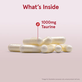 Jarrow Formulas Taurine 1000 mg gélules side view