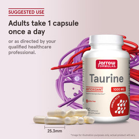 Jarrow Formulas Taurine 1000 mg supplement ingredients list