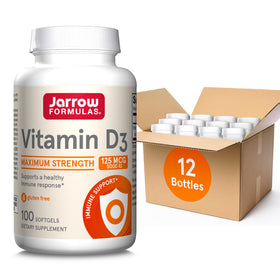 Jarrow Formulas Vitamine D3 125 mcg gélules vue de face