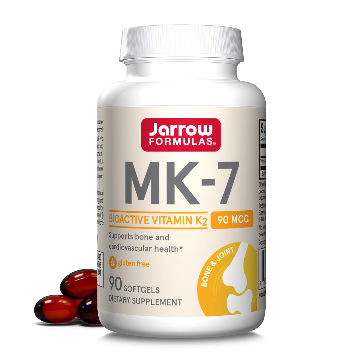 Jarrow MK-7 90 mcg gélules douces vue de face