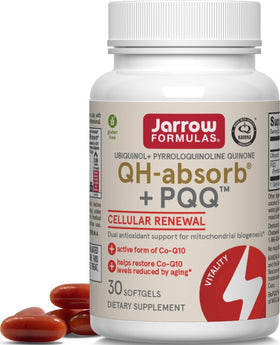 Jarrow QH-Absorb + PQQ 30 gélules molles vue de face
