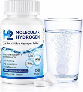 Jebiue tablettes d'eau hydrogène en boîte de 120 unités