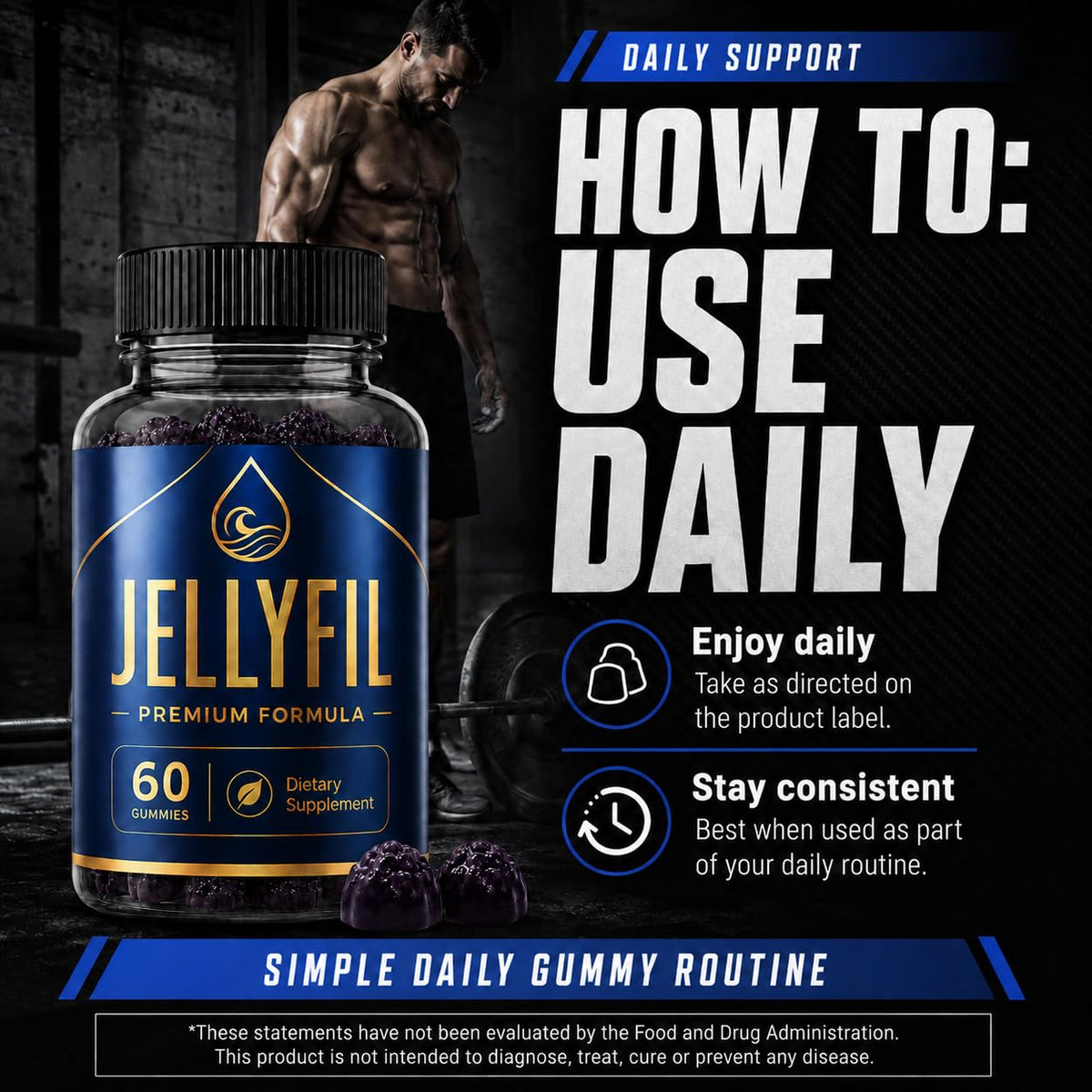 JellyFil Gummies en situation de consommation