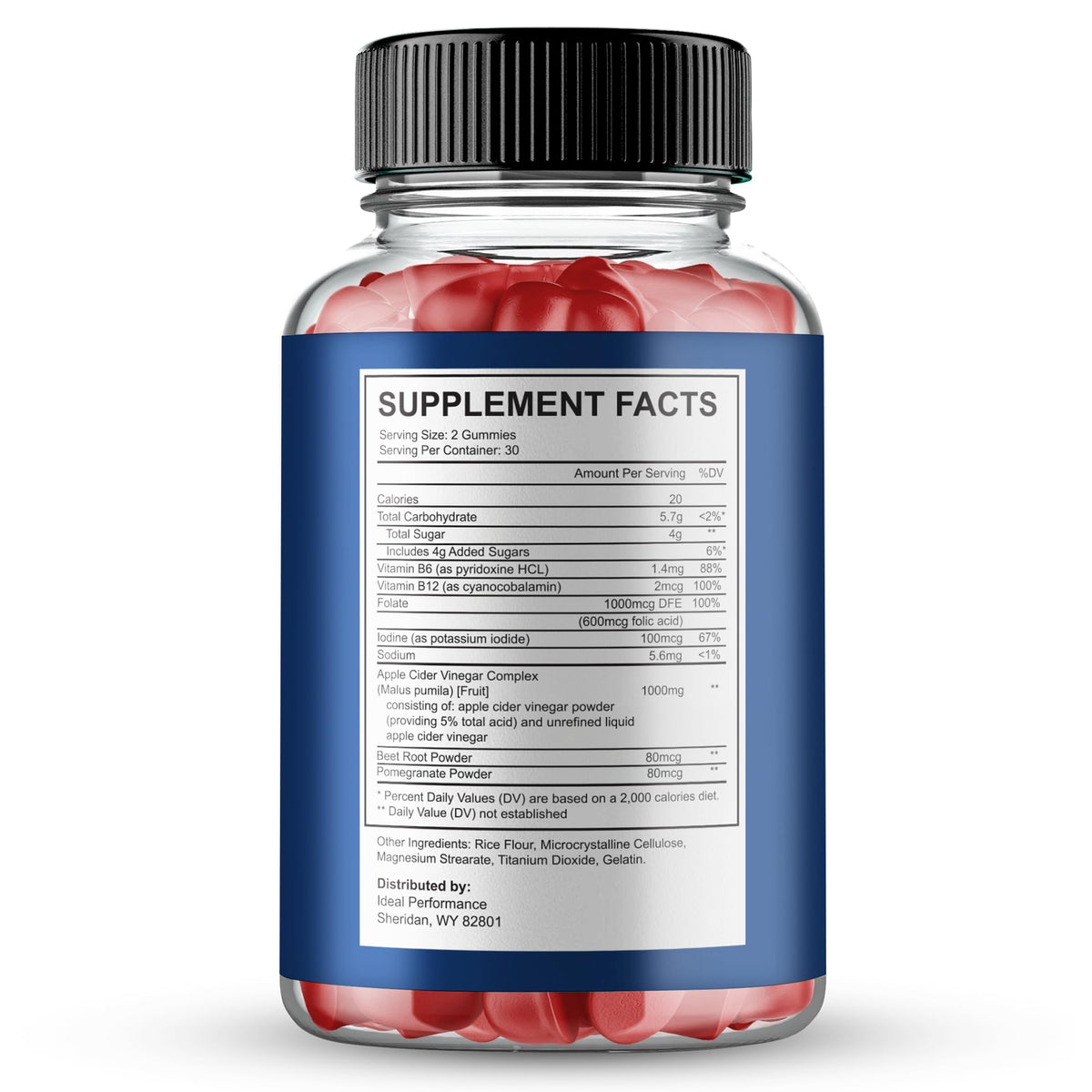 Jellyfil Gummies IDEAL PERFORMANCE goût fruité