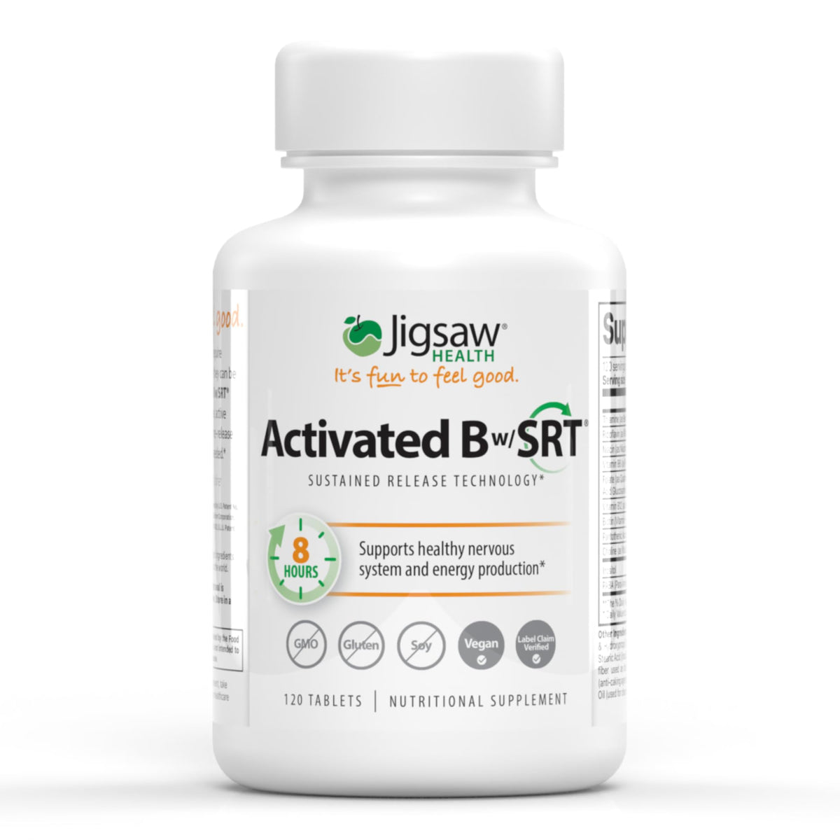 Jigsaw Health B Activé SRT 120 comprimés vue avant