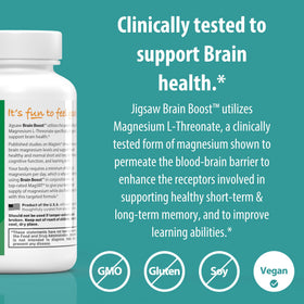 Jigsaw Health Brain support 90 capsules vue arrière