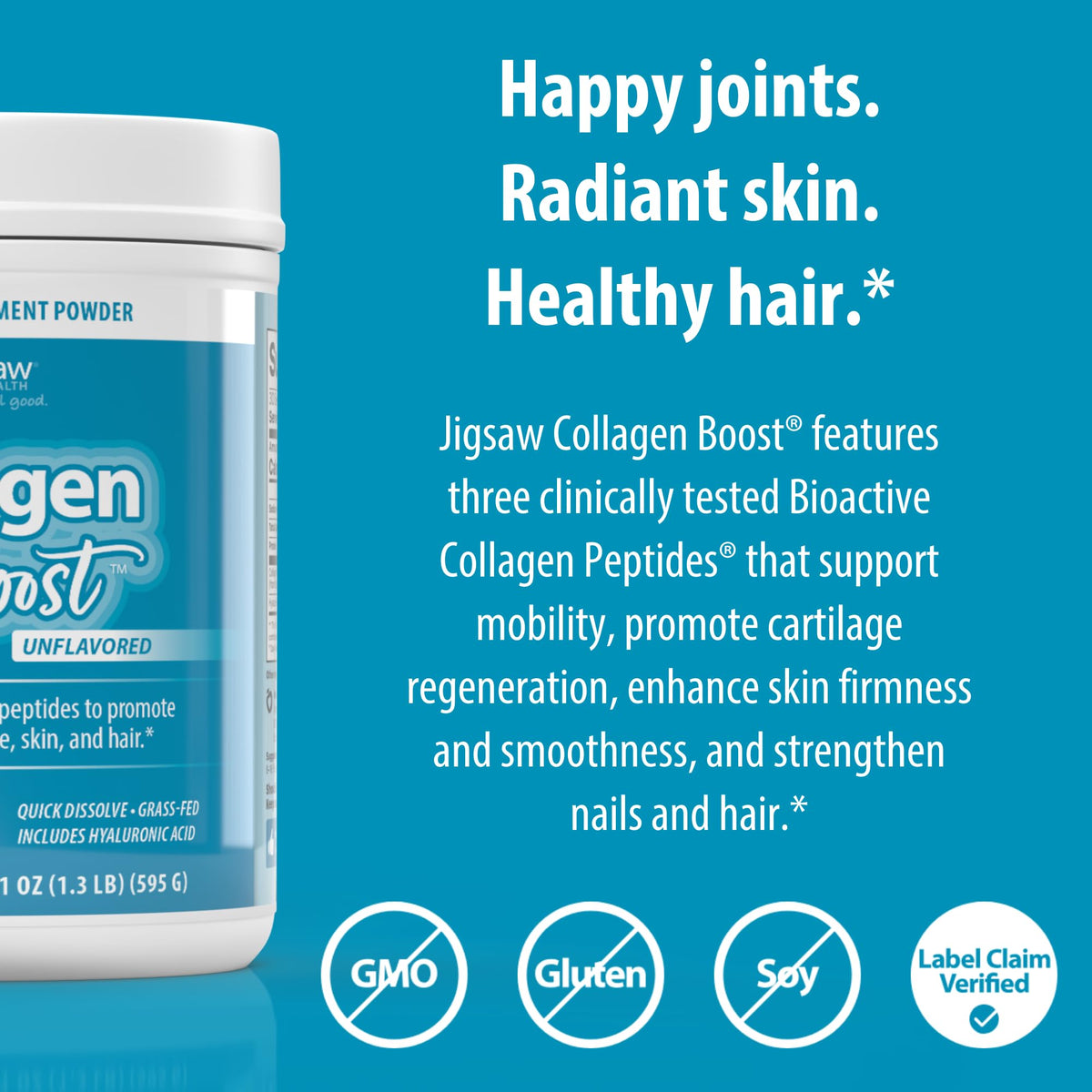 Jigsaw Health Collagen support 30 portions avec cuillère doseuse