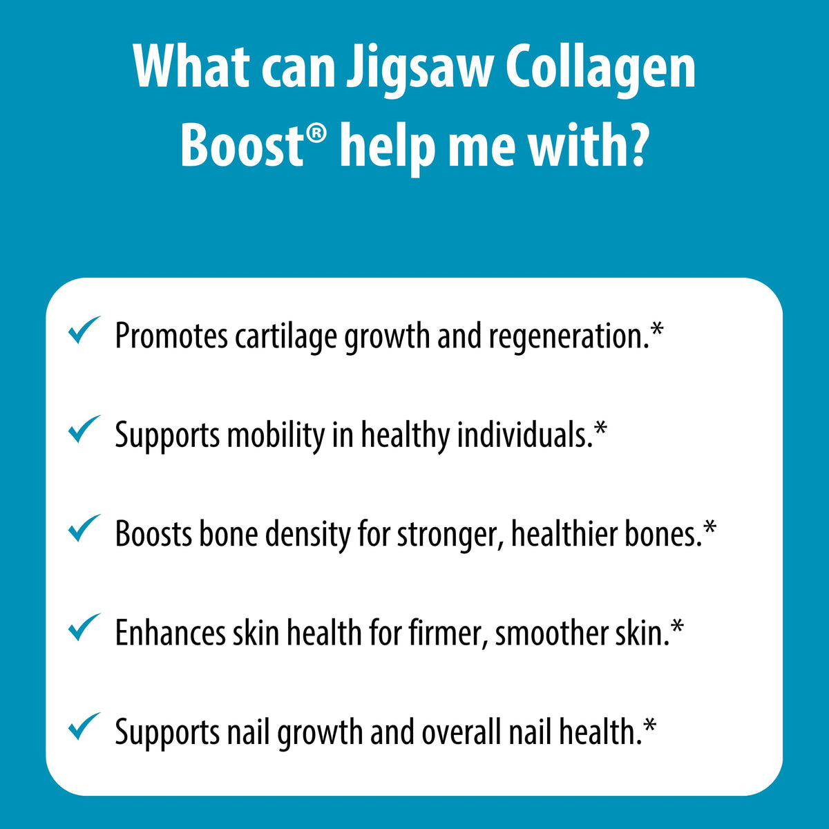 Jigsaw Health Collagen support 30 portions avec des fruits frais