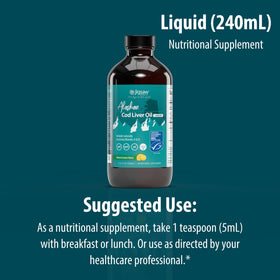 Jigsaw Health Huile de Foie de Morue Alaskienne 390g avec ingrédients