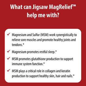 Jigsaw Health MagRelief lotion au magnésium avec la texture visible