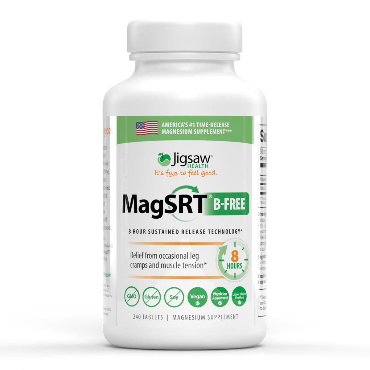 Jigsaw Health MagSRT B-Free 240 comprimés vue avant