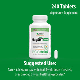 Jigsaw Health MagSRT B-Free avec d'autres compléments alimentaires