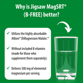 Jigsaw Health MagSRT B-Free comprimés dans un verre